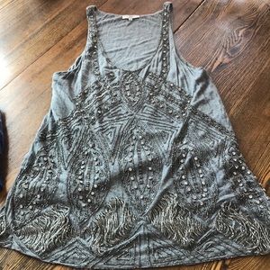 Joie tank top heavily beaded